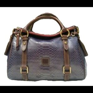 🦄 Dooney & Bourke grape python satchel